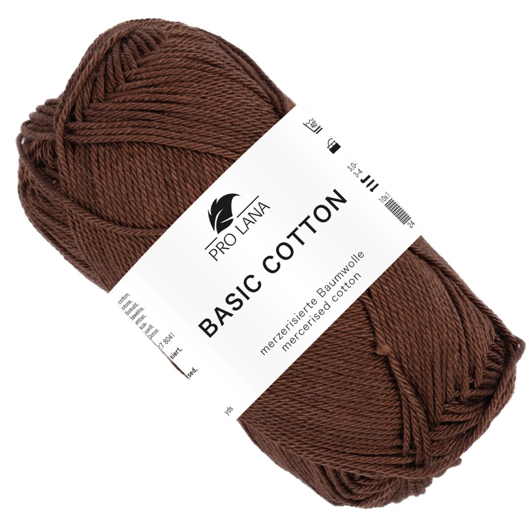 Pro Lana - Basic cotton - 50g/125m - 10 Schoko