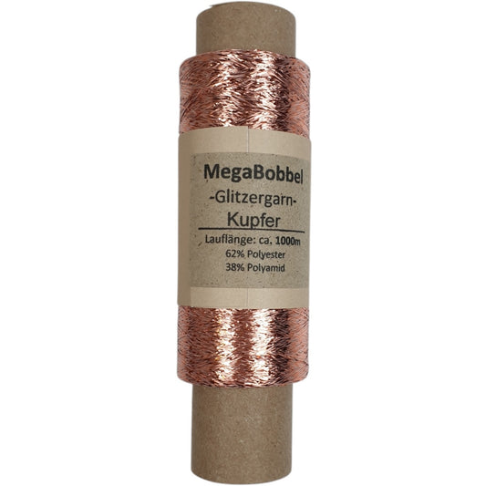 Glitzergarn - Kupfer - (BG10) - 1000m