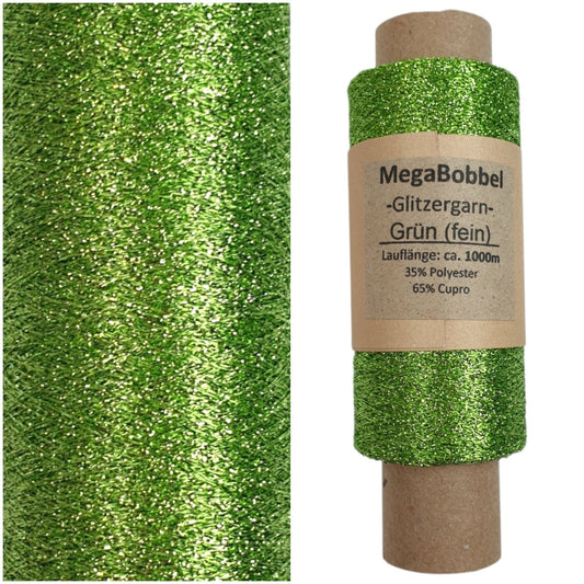 Glitzergarn - Grün (fein) - (BG27)