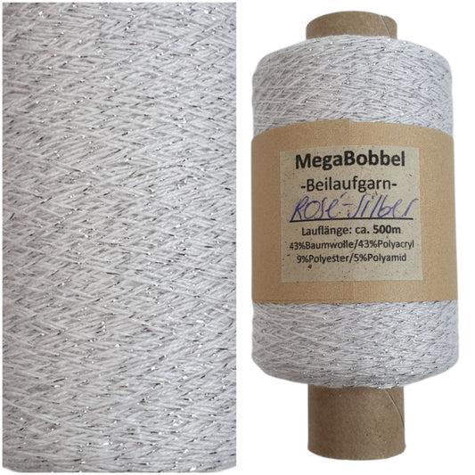 Contessa Lux - Glitzergarn - Rosé-Silber - (BG46)