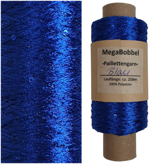Paillettengarn - Blau - (BG66)