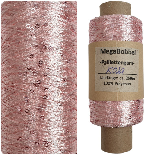 Paillettengarn - Rosa - (BG68)