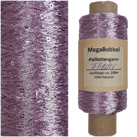 Paillettengarn - Flieder - (BG73) - 250m