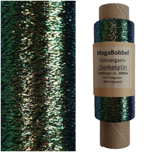 Glitzergarn - Dunkelgrün - (BG78)