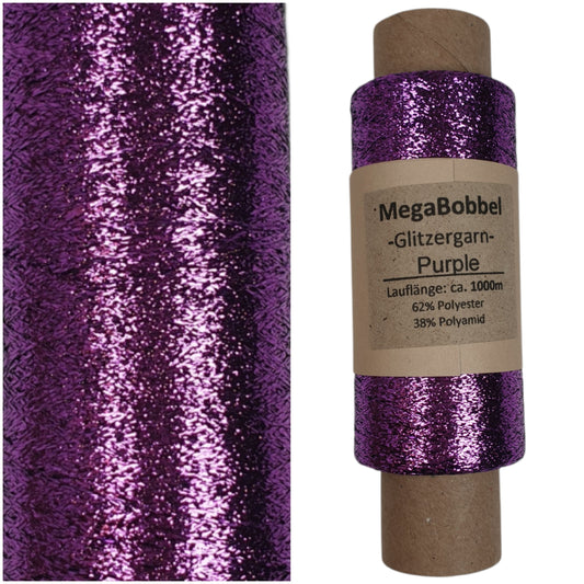 Glitzergarn - Purple - (BG20L) - 1000m