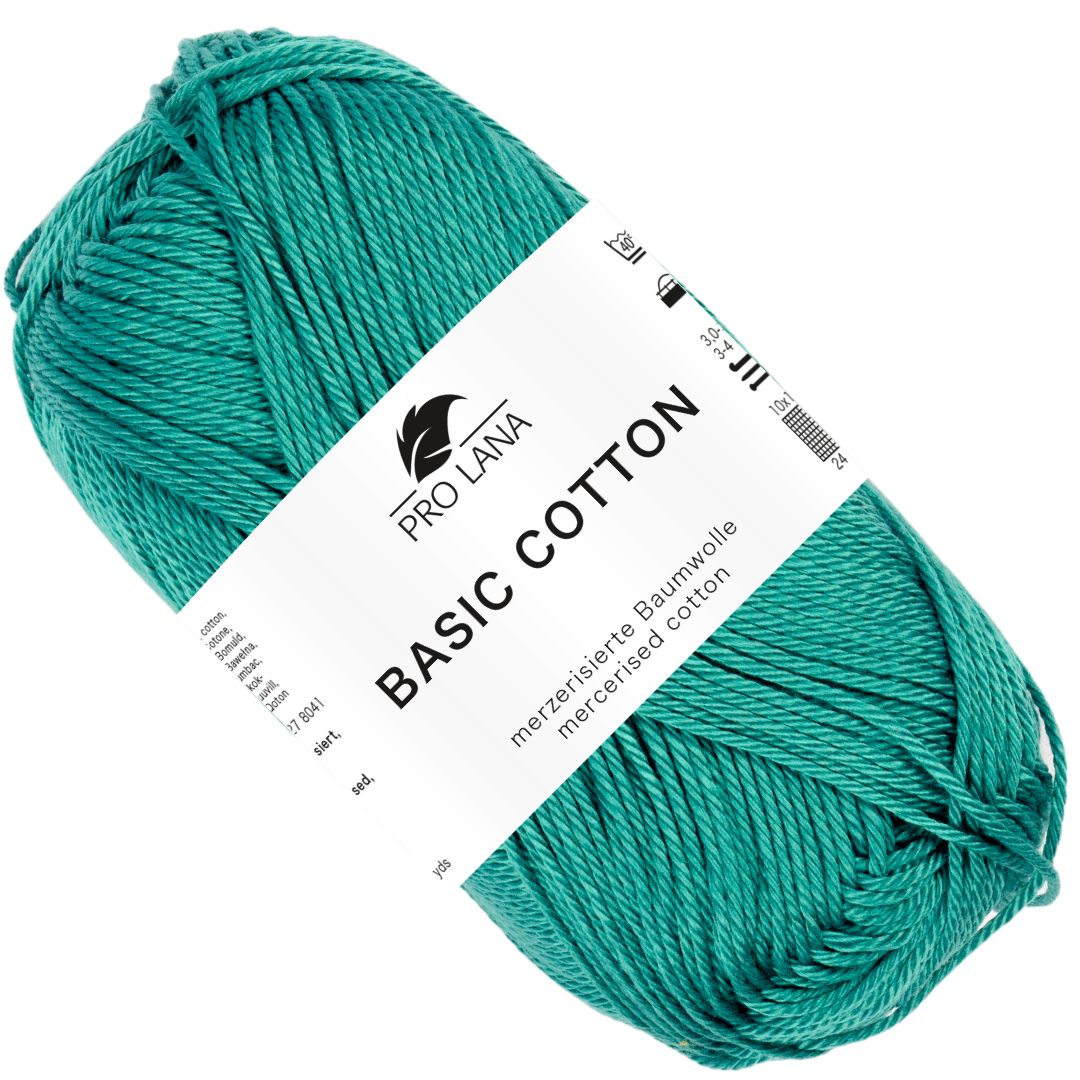 Pro Lana - Basic cotton - 50g/125m - 64 Smaragd