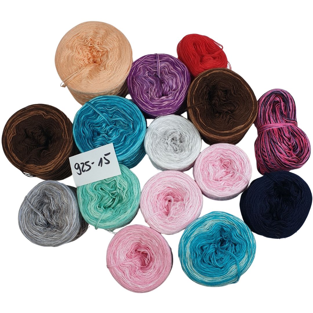 Bobbel-Paket - ( 925- 15 F ) - 440g - Amigurumi