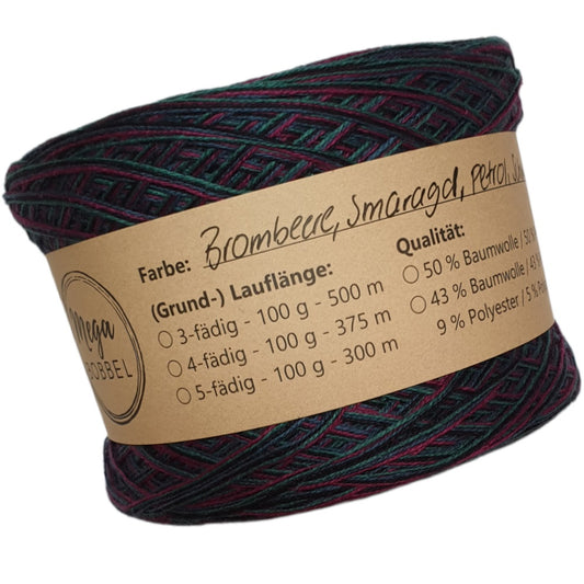 Brombeere-Smaragd-Petrol-Schwarz (OV13)