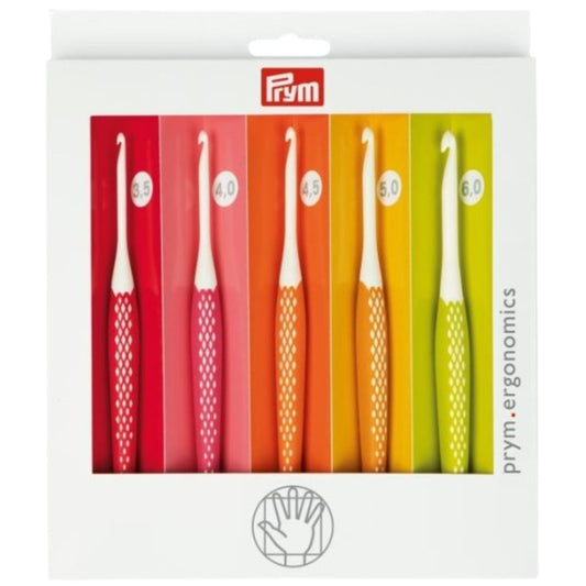 Prym - Wollhäkelnadel-SET - Ergonomics (3,5-6mm)