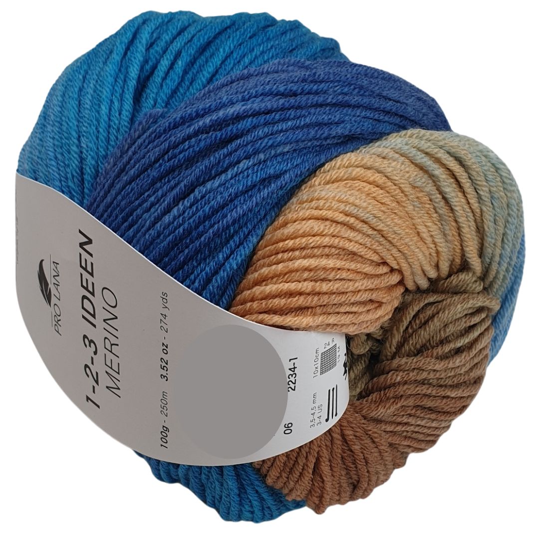 Pro Lana - 1-2-3 IDEEN Farbverlaufsgarn - MERINO 06