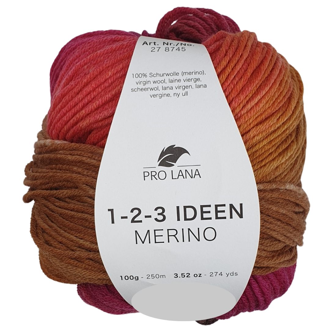 Pro Lana - 1-2-3 IDEEN Farbverlaufsgarn - MERINO 08