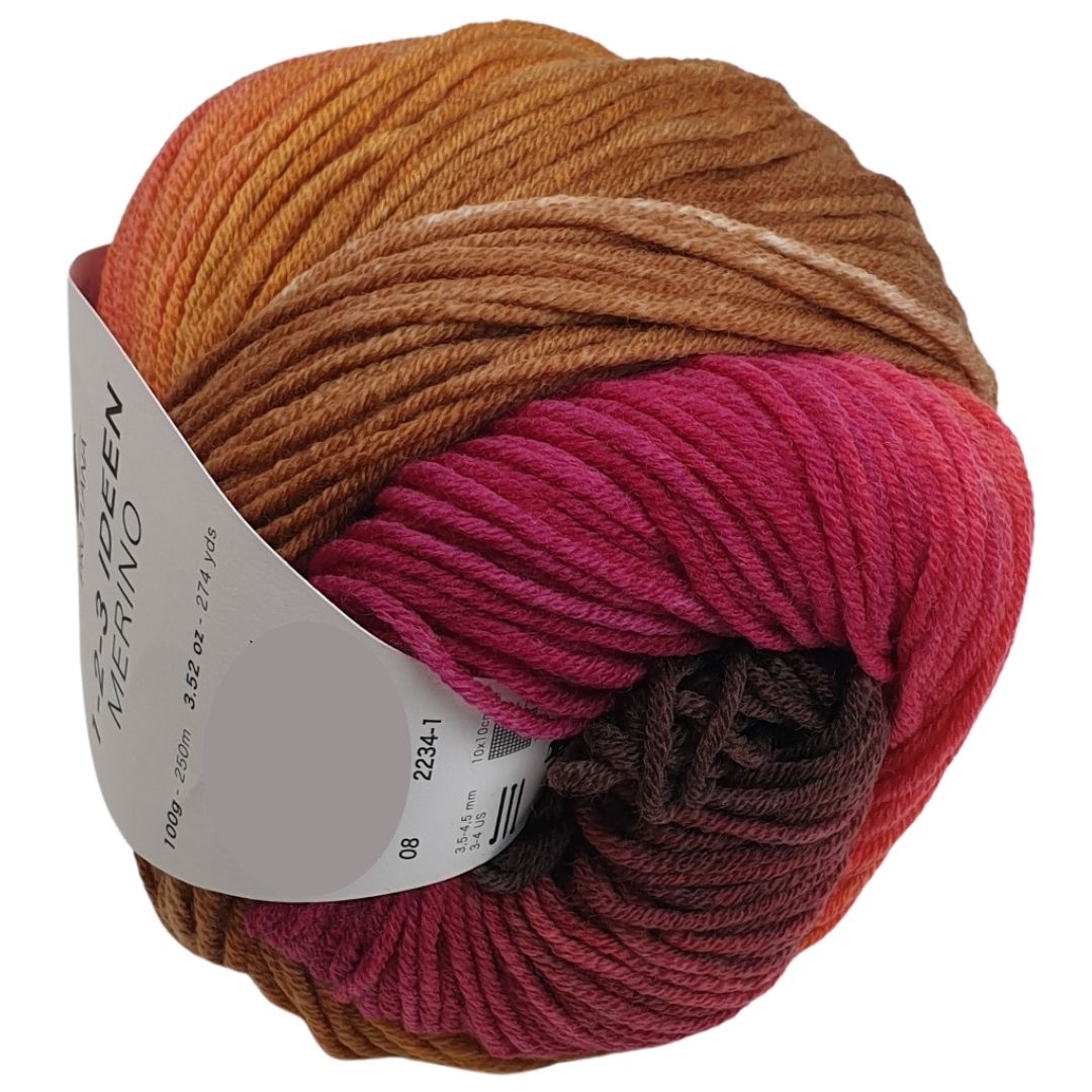 Pro Lana - 1-2-3 IDEEN Farbverlaufsgarn - MERINO 08