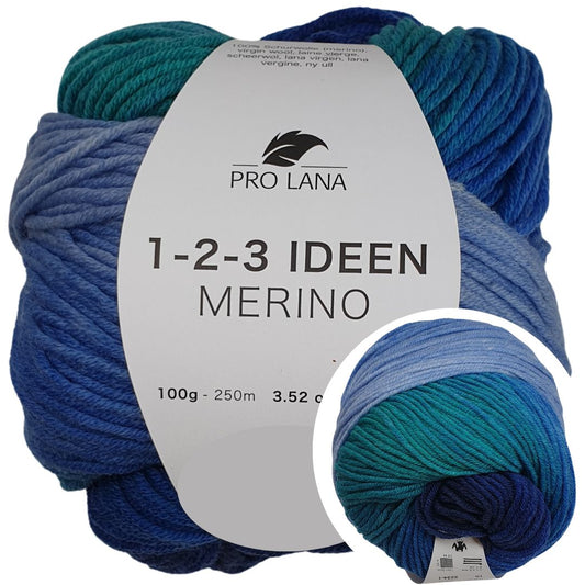 Pro Lana - 1-2-3 IDEEN Farbverlaufsgarn - MERINO 10