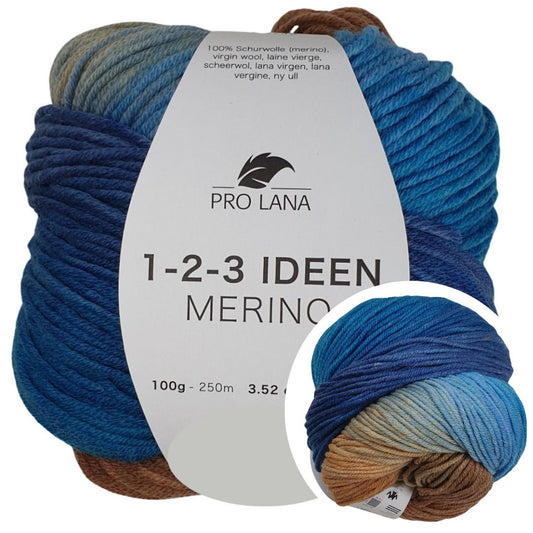 Pro Lana - 1-2-3 IDEEN Farbverlaufsgarn - MERINO 06