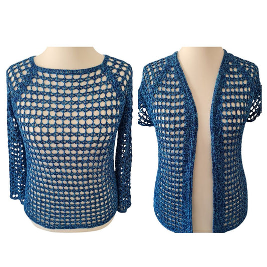 Häkelanleitung - 4 in 1 - Jacke / Pullover / Weste / Shirt "Cool Summer" (RVO)