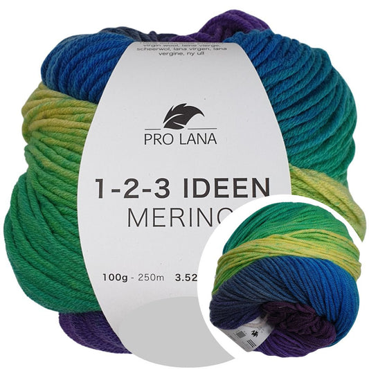 Pro Lana - 1-2-3 IDEEN Farbverlaufsgarn - MERINO 07