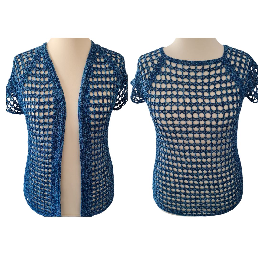Häkelanleitung - 4 in 1 - Jacke / Pullover / Weste / Shirt "Cool Summer" (RVO)
