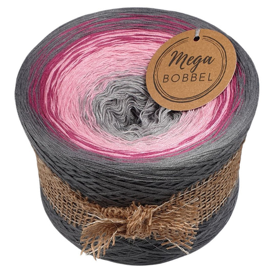 Grau mit Rosa - (B373)