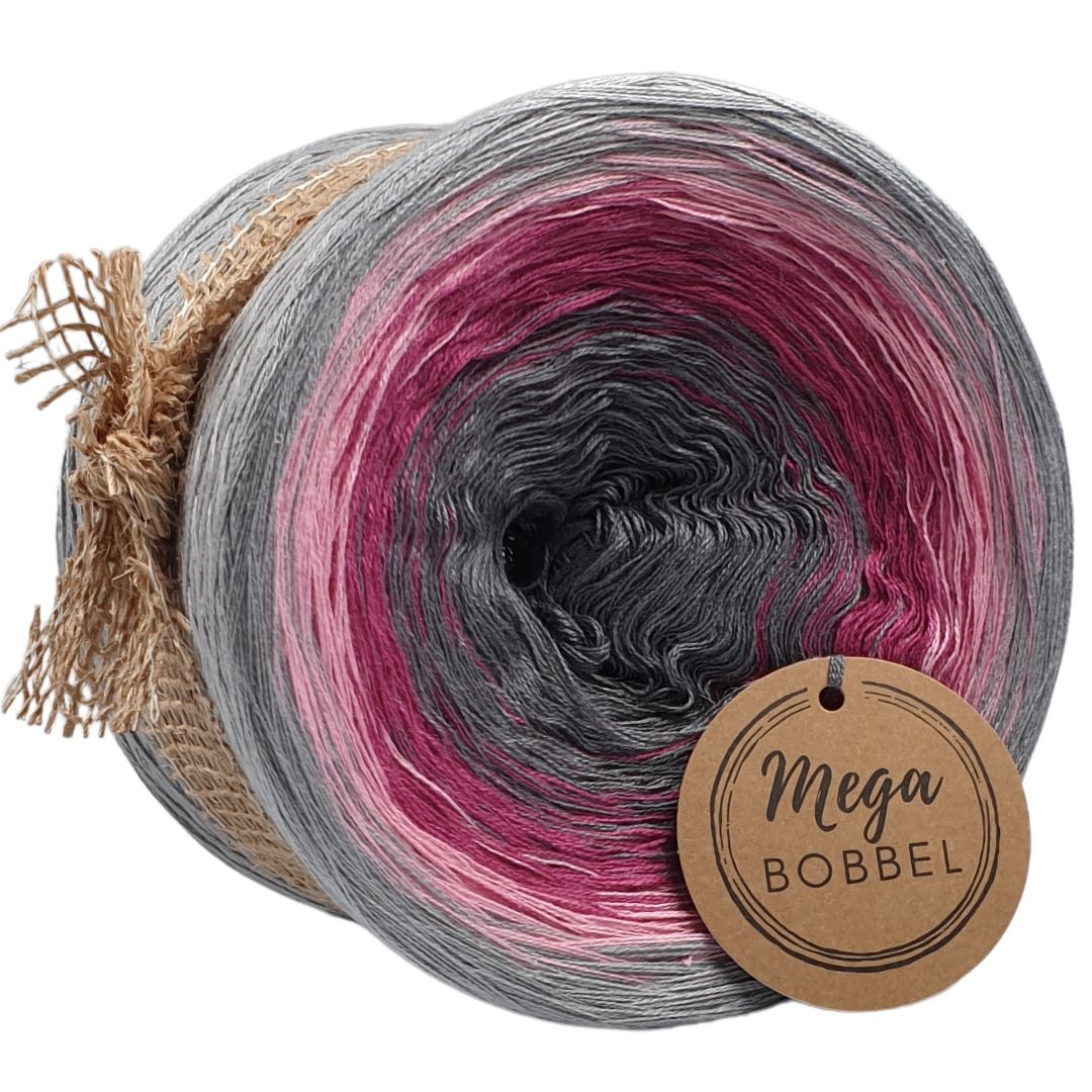 Grau mit Rosa - (B373)