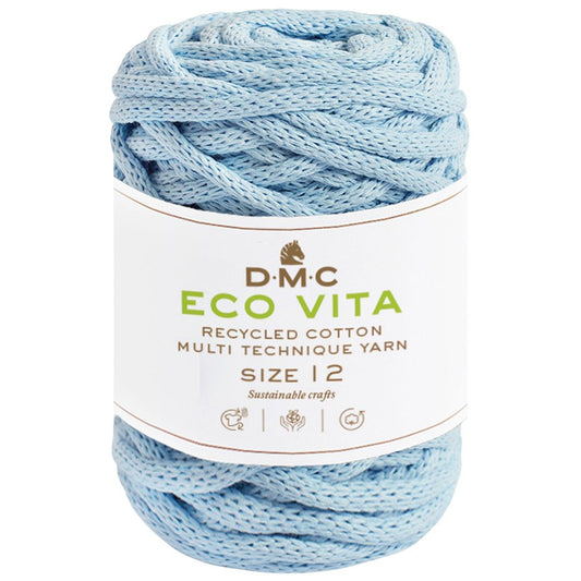 DMC Eco Vita 12 (250g-55m) - 80% recycelte Baumwolle / 20% Polyester - 71 Hellblau