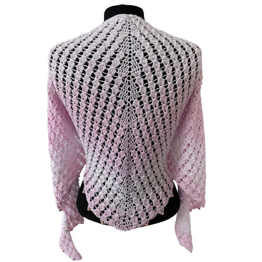 Häkelanleitung - flaches Dreieckstuch "Zuckerwatte"