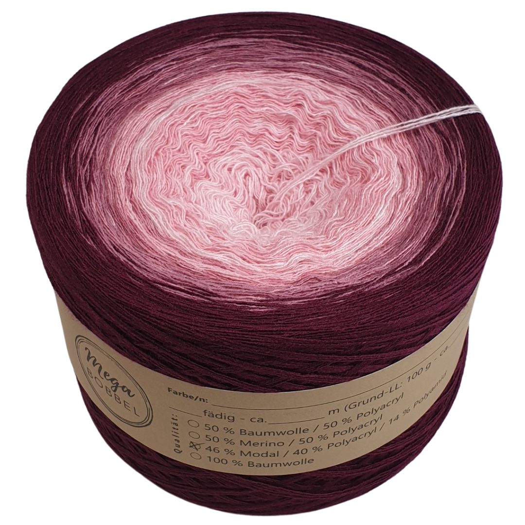 Magnolien ( 3 fäd.- ca. 700m - Außenfarbe: Purpur)