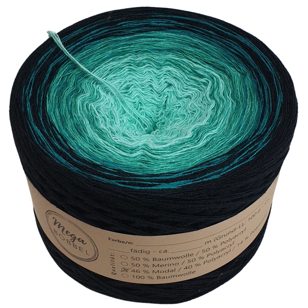 Grüner Saphir ( 3 fäd.- ca. 500m - Außenfarbe: Schwarz)