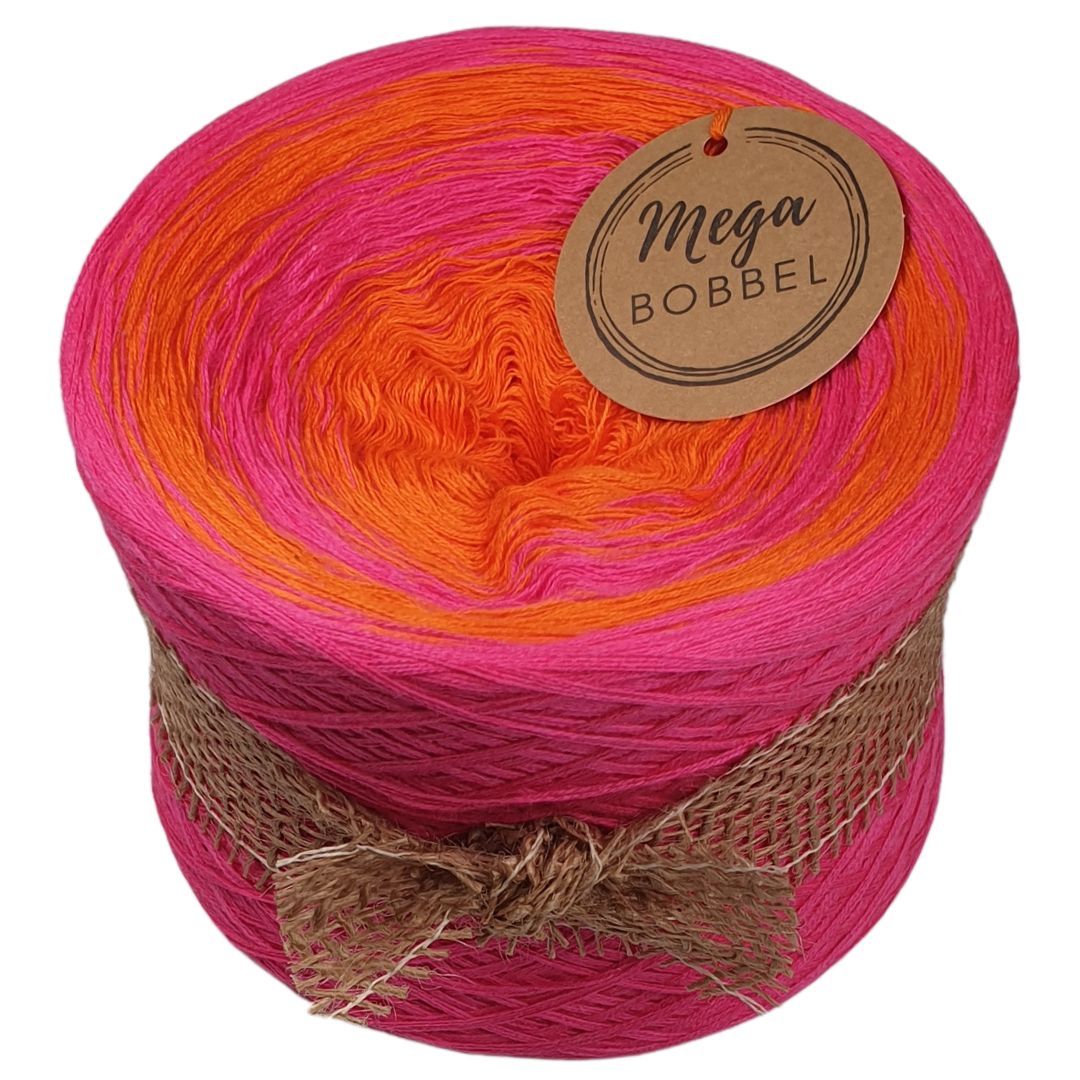 RETOURE: Pinke Orange (3 fäd.- ca. 900m - Außenfarbe: Neon Pink)