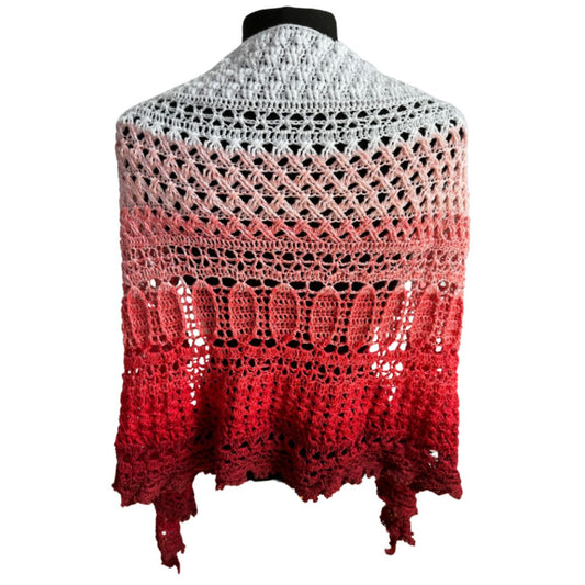 Häkelanleitung - Tuchstola "Tulpenwiese"