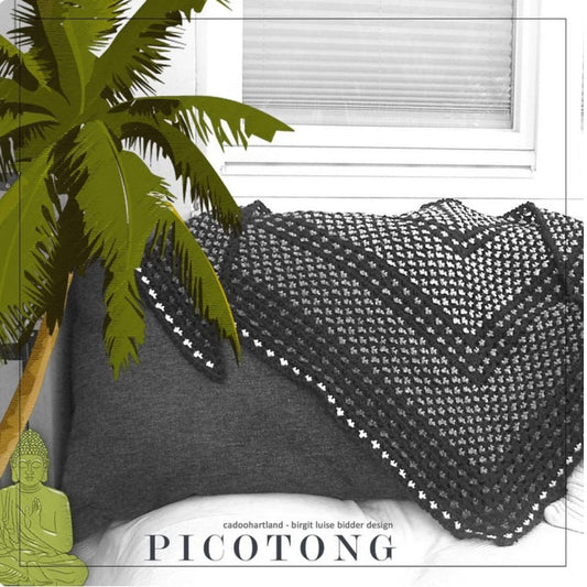 Häkelanleitung - Dreieckstuch "Picotong"