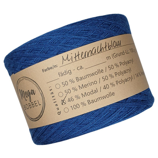 AB - Modal - Uni-Bobbel *Mitternachtblau* (4fäd.- ca. 350m)