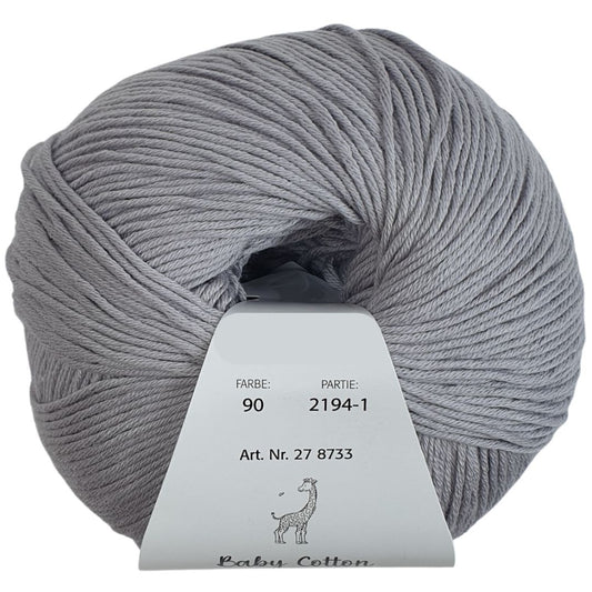 Pro Lana - Baby cotton - 50g/155m - 90 Hellgrau