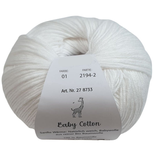 Pro Lana - Baby cotton - 50g/155m - 01 Weiß