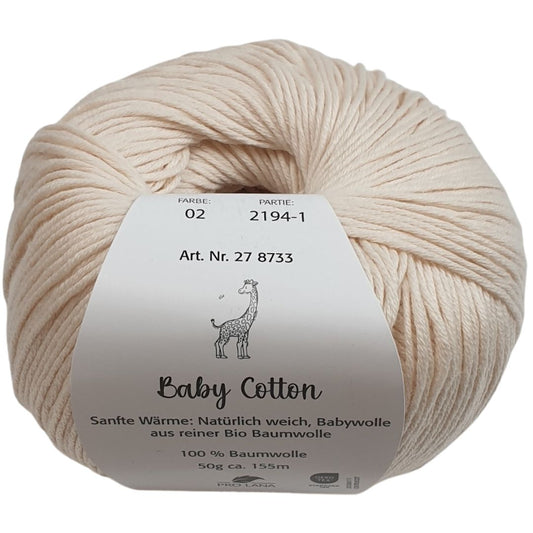 Pro Lana - Baby cotton - 50g/155m - 02 Creme