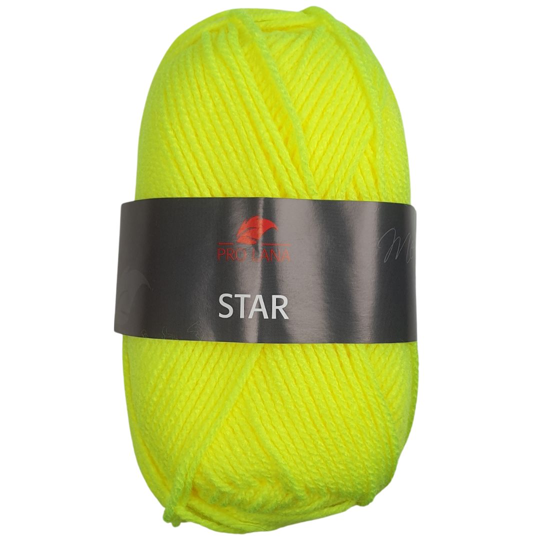 Pro Lana - STAR 50g/135m - 100% Polyacryl - 82 - Neon Gelb