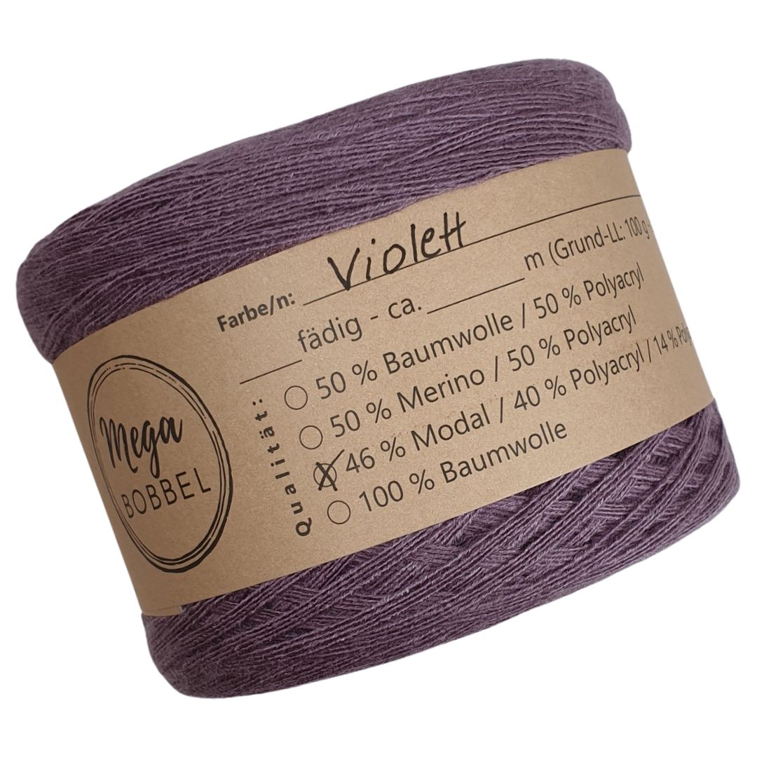 AB - Modal - Uni-Bobbel *Violett* (4fäd.- ca. 1400m)