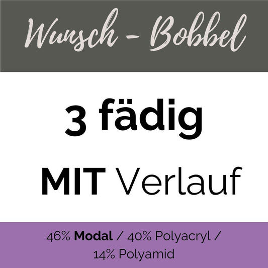 MODAL - WUNSCH - 3 fädig - MIT Verlauf