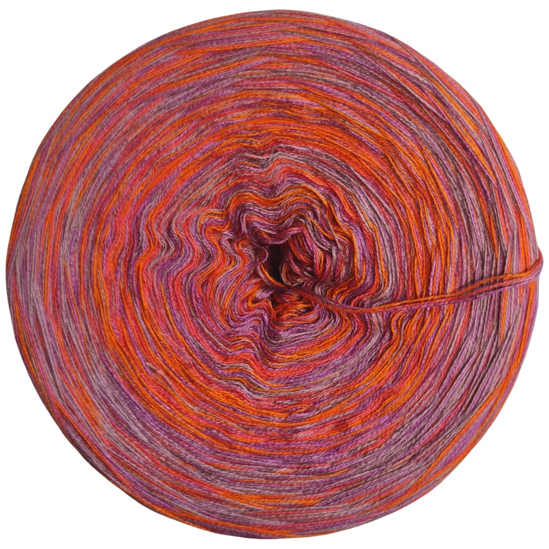 Aubergine-Rosenholz-Mandarine-Crevet- meliert / Ohne Verlauf - 1000m (T3)
