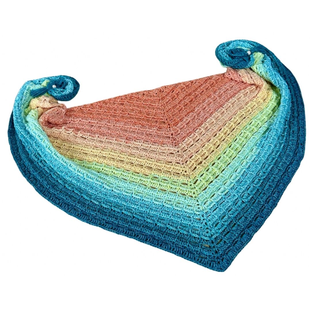 Häkelanleitung - flaches Dreieckstuch "Wolkengruß"