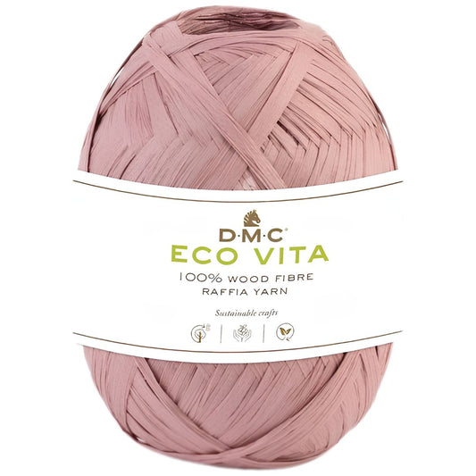 DMC Eco Vita Raffia - 100% Holzfaser (50g-100m) - 04 Altrosa