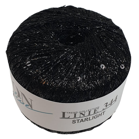 ONline-Paillettengarn - Linie 344 Starlight - 03 Schwarz