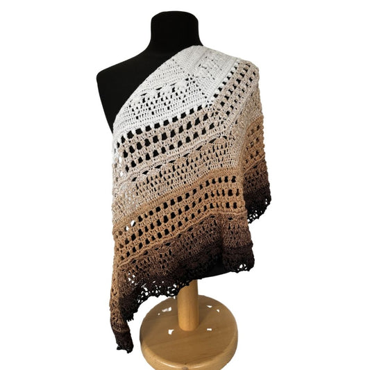 Häkelanleitung - flaches Dreieckstuch "Zartwerk"