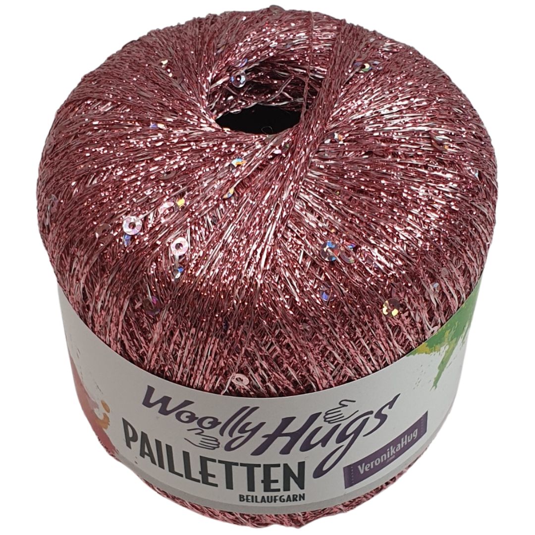 Woolly Hug - Paillettengarn - 305 Rosé / rosé Pailletten - 435m