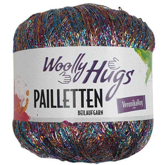 Woolly Hug - Paillettengarn - 303 Multicolor / bunte Pailletten - 435m
