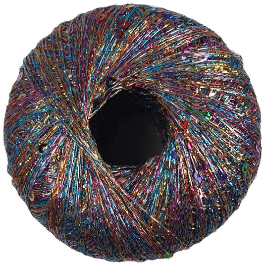 Woolly Hug - Paillettengarn - 303 Multicolor / bunte Pailletten - 435m