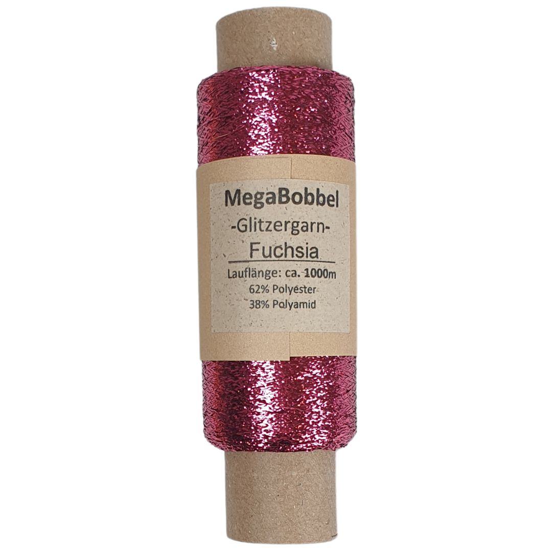 Glitzergarn - Fuchsia - (BG25 R)
