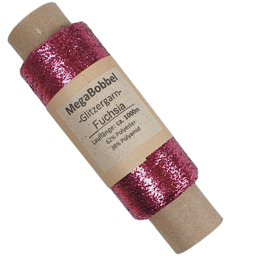 Glitzergarn - Fuchsia - (BG25 R)
