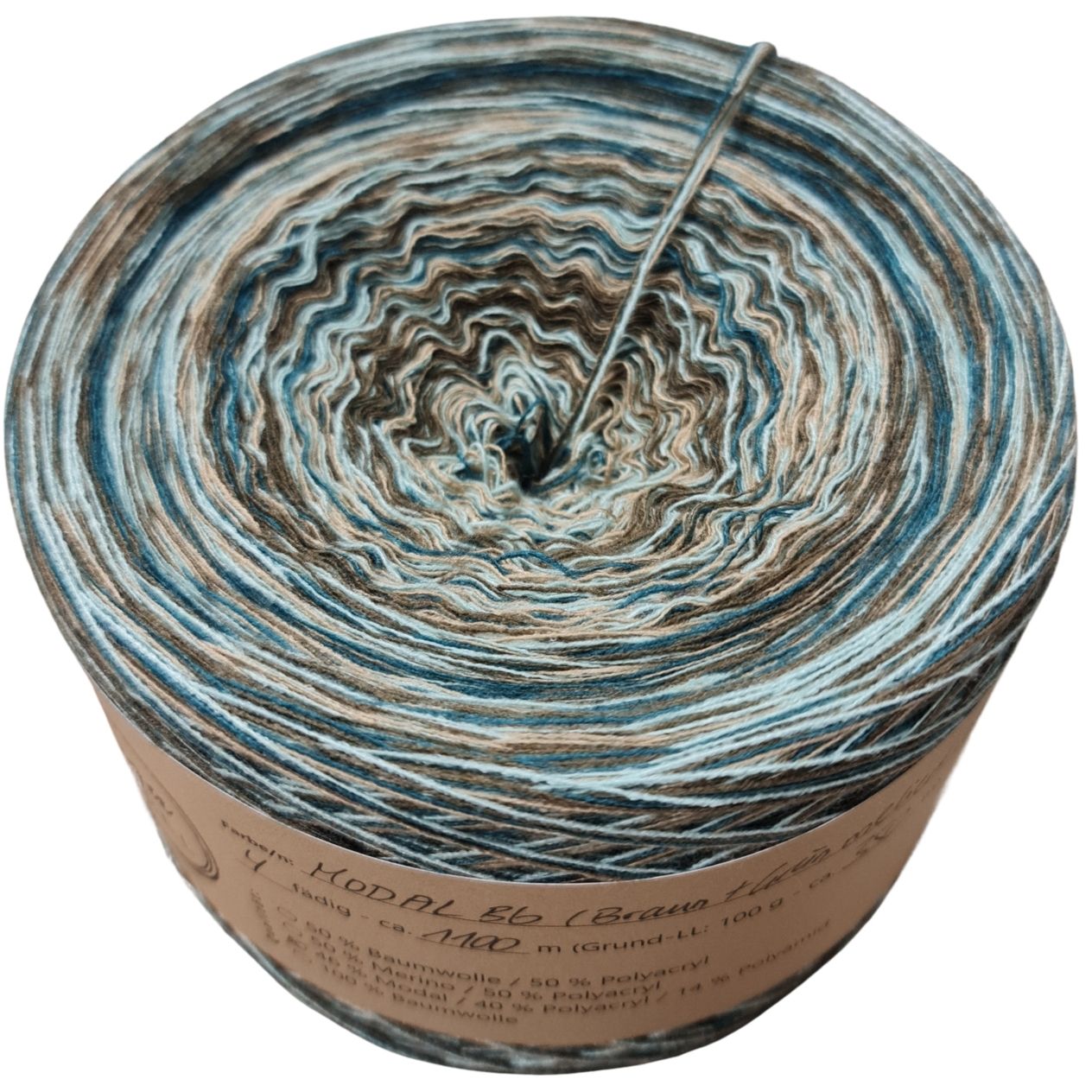 MODAL - B6 Braun+Grün meliert - 1000m - 4 fädig