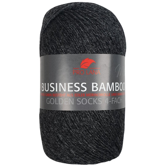 Pro Lana - Business BAMBOO - 100g/400m (4fach) - 505 Anthrazit mel.