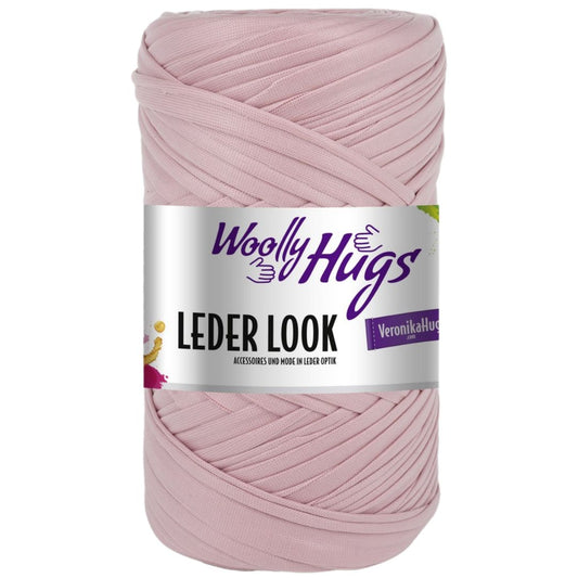 Woolly Hugs - Leder Look 200g - 27 Rosa